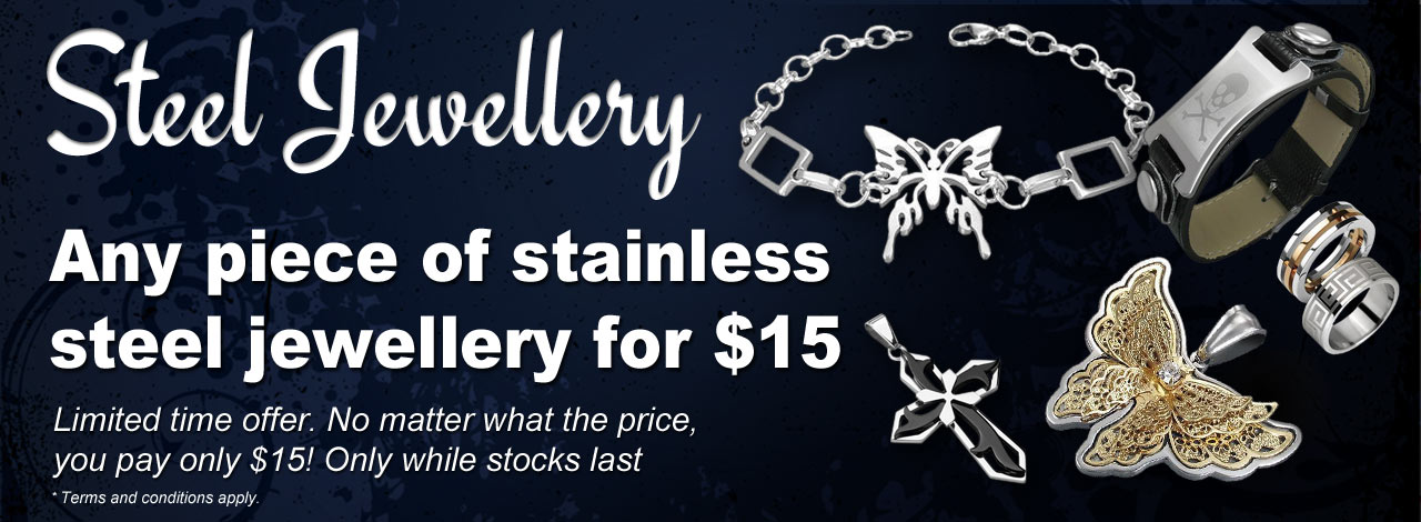 Stainless Steel Jewellery Discount Offer!