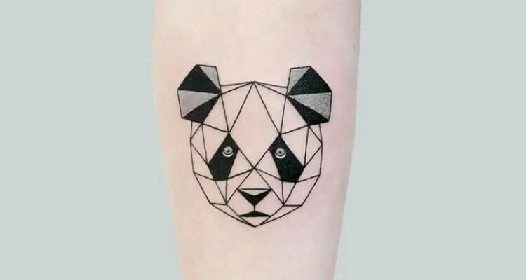 Tattoo uploaded by Paula Zeikmane • Sweet panda tattoo by Yonitattoo  #yonitattoo #yonitattooer #linework #blackwork #panda #heart #shape  #geometric • Tattoodo