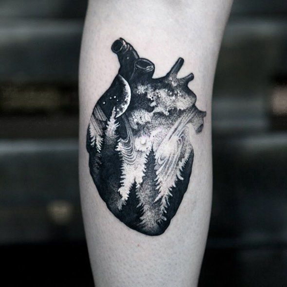 45 Beautiful Anatomical Heart Tattoo DesignsThe Art of Biological Realism